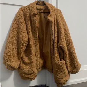 Brown teddy bear jacket super soft!